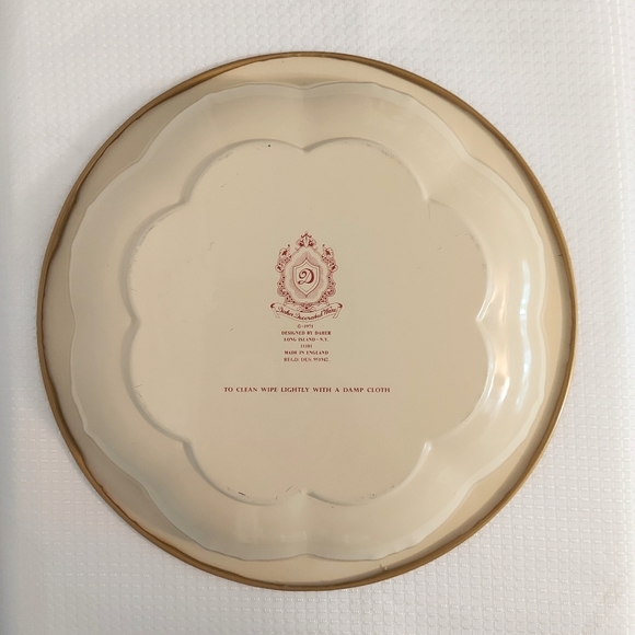 Vintage Daher Ware Metal Tray Asian Oriental Scene Decorated Plate England 1971 - Picture 3 of 8